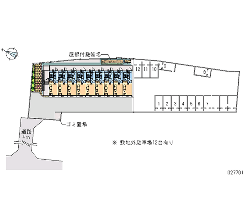 27701 Monthly parking lot