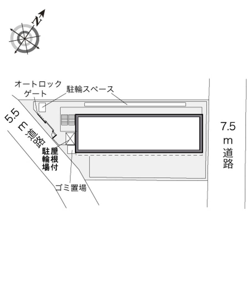 レオパレスサニーハウス 配置図