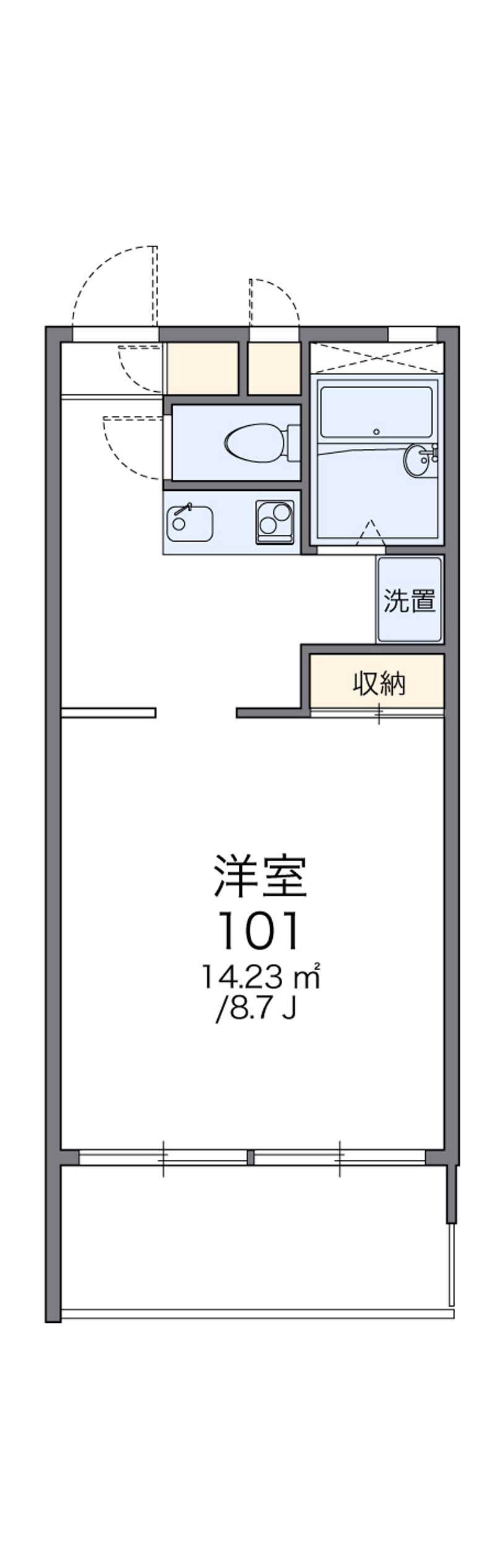 レオパレスネイチャー 間取図
