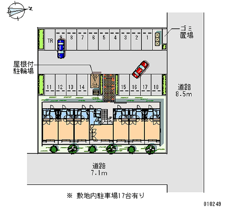 レオパレス木曽川第２ 月極駐車場