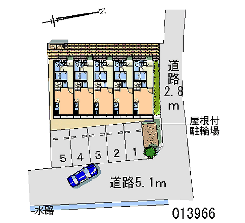 レオパレス瓦屋００ 月極駐車場