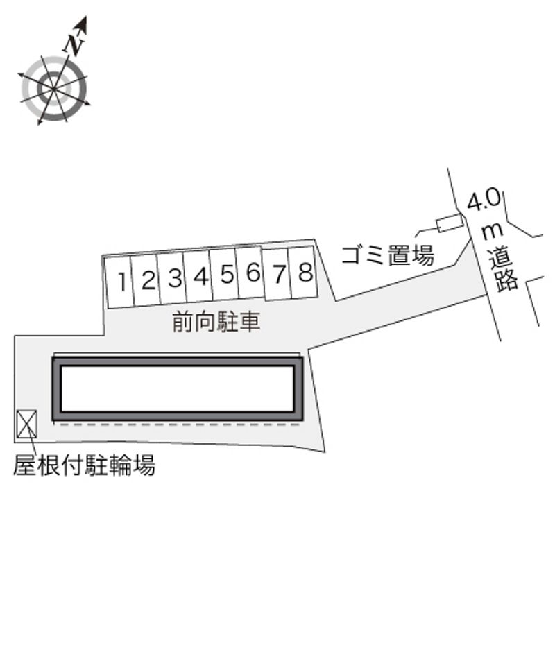 レオパレスエステートⅡ 配置図
