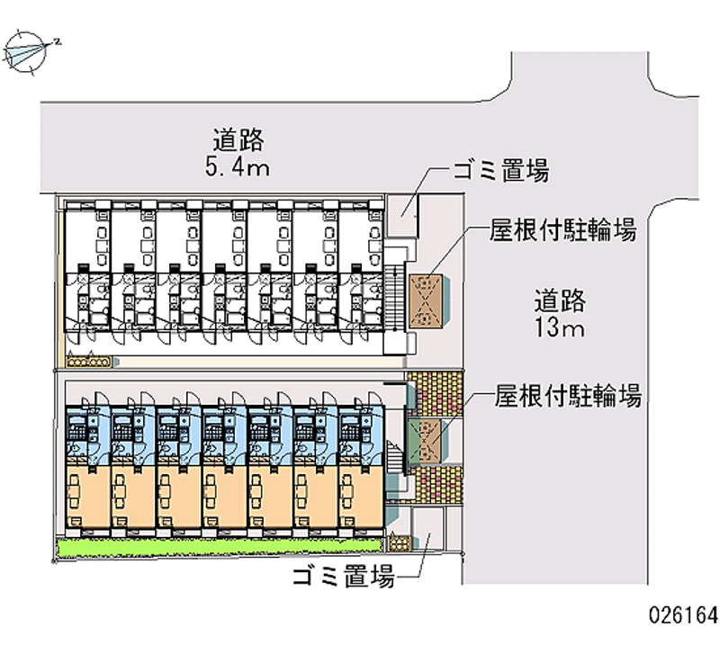 レオパレスエトワール栄町Ⅱ 区画図