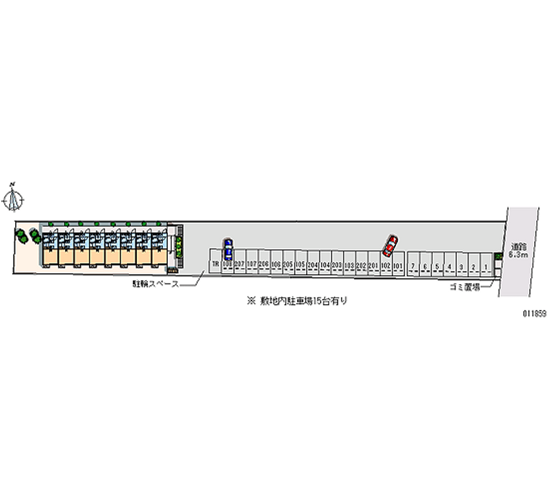 11859 bãi đậu xe hàng tháng