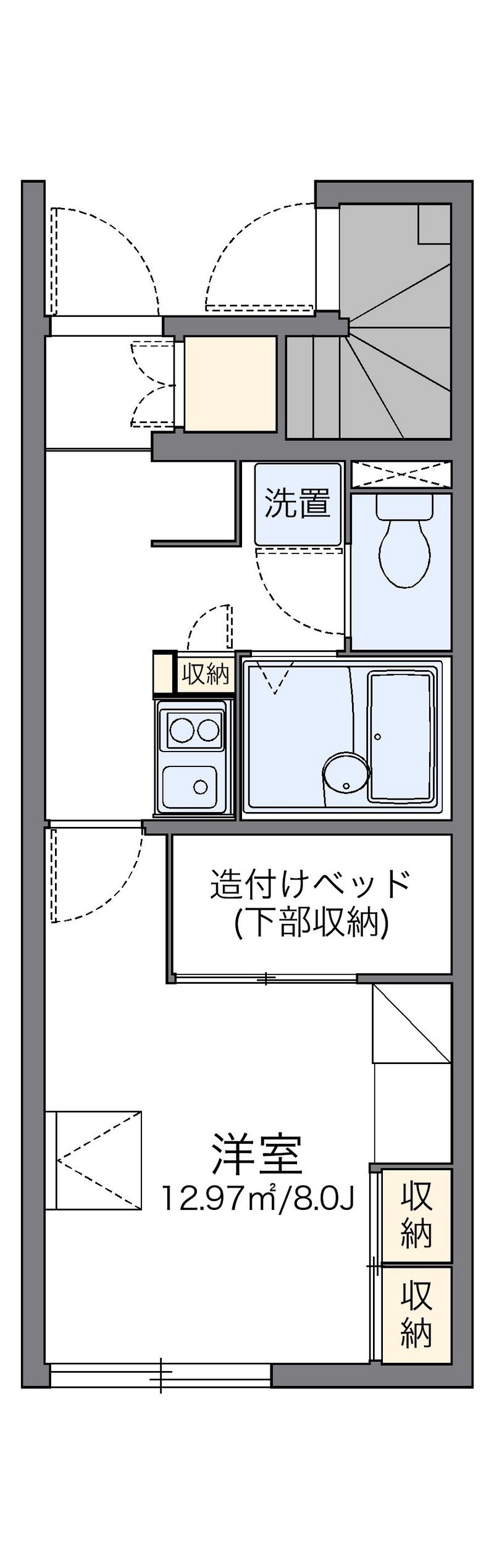 レオパレスアトリオ　Ｂ 間取図