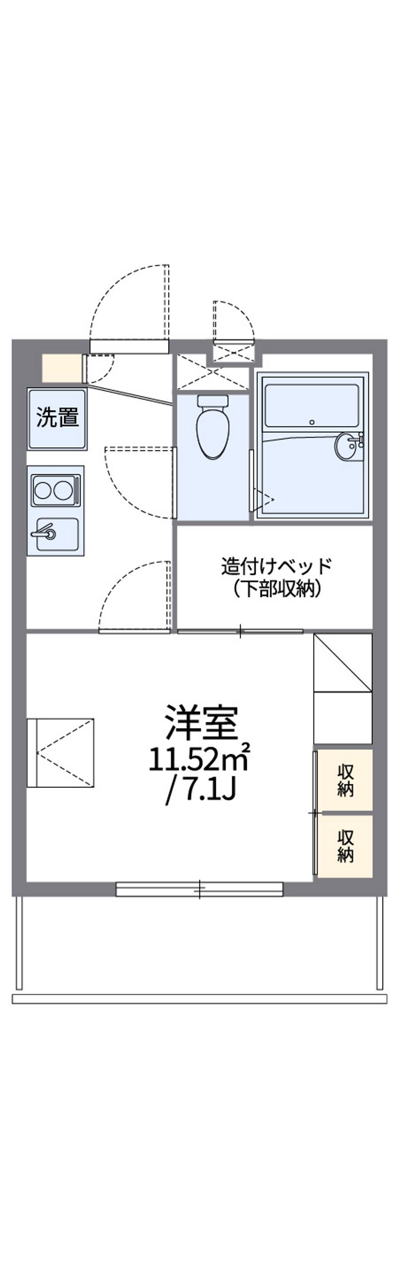レオパレスＢｌｕｅｔｉｍｅｓ 間取図