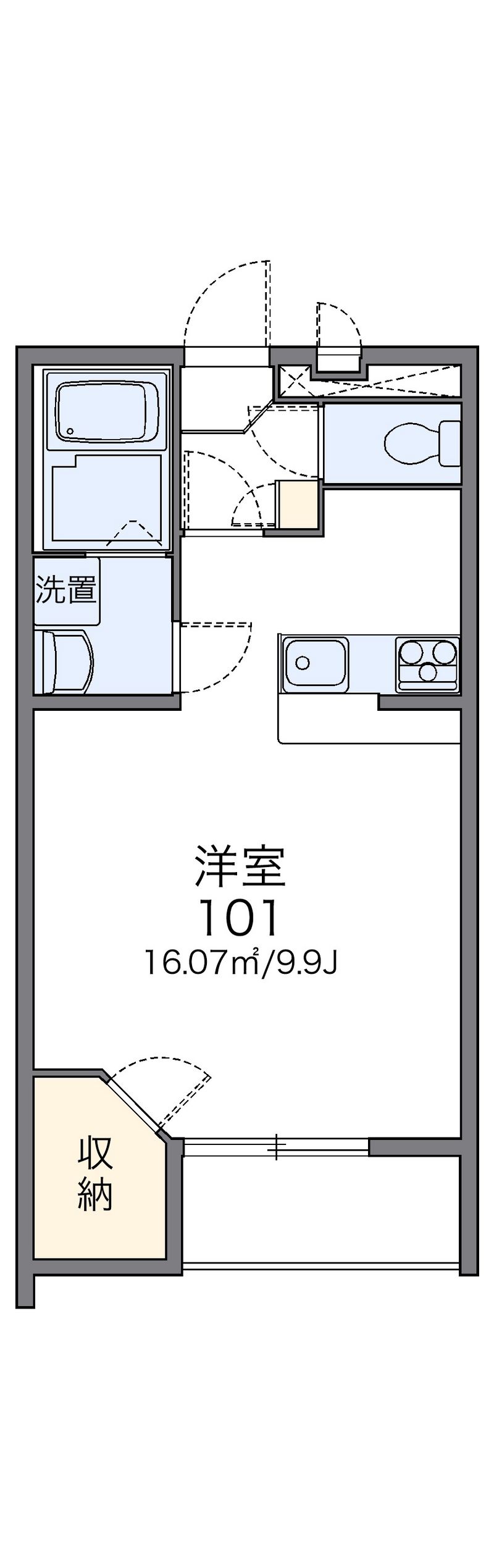 レオパレスサラス 間取図