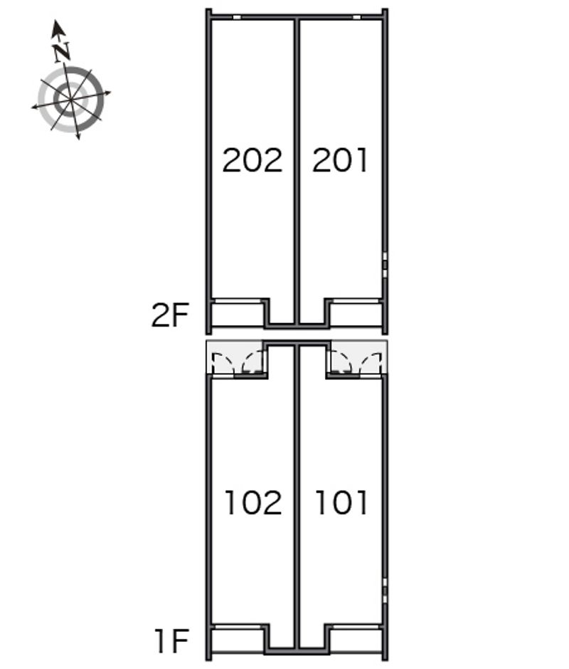 クレイノ青柳 間取配置図