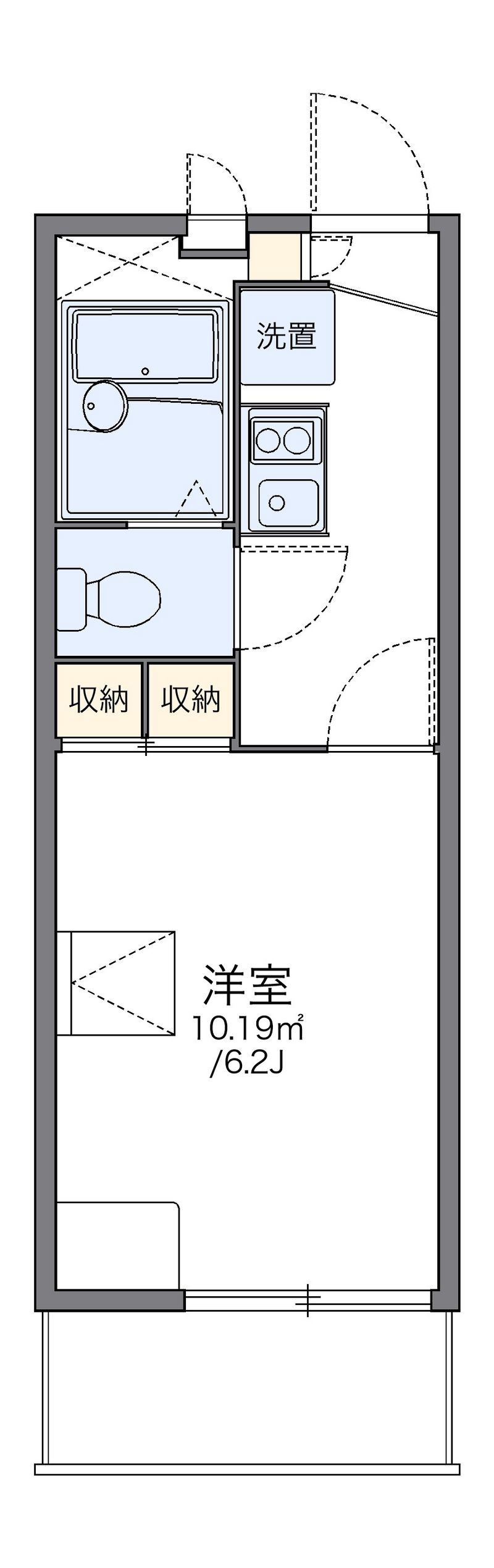 レオパレスイルニード 間取図
