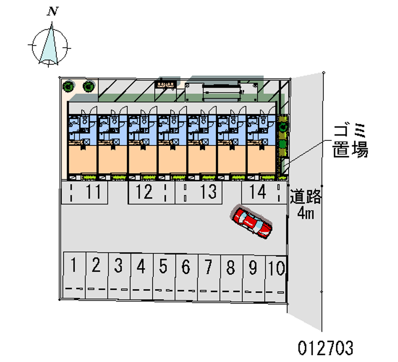 12703 bãi đậu xe hàng tháng