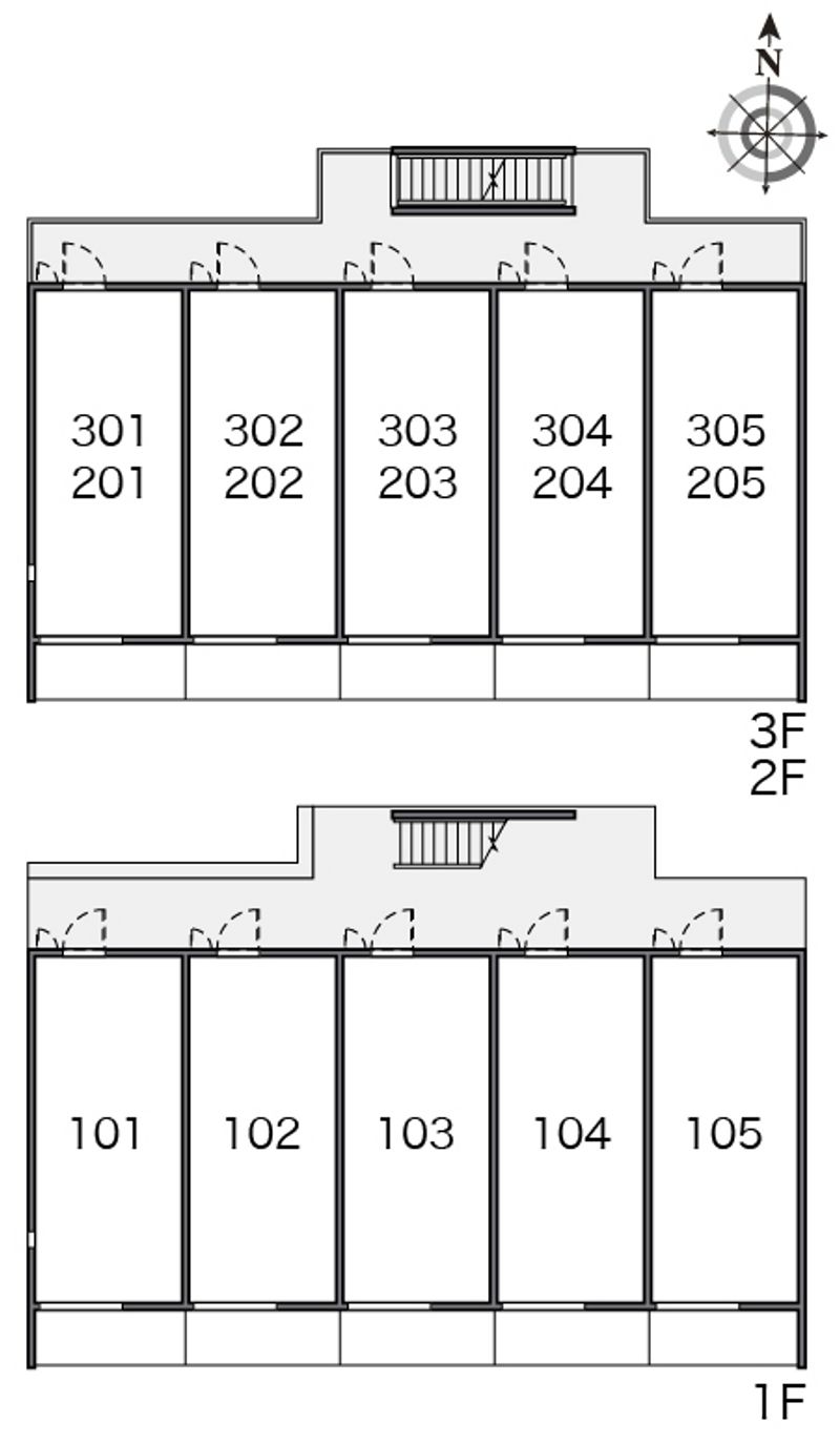 レオネクスト日野万願寺 間取配置図
