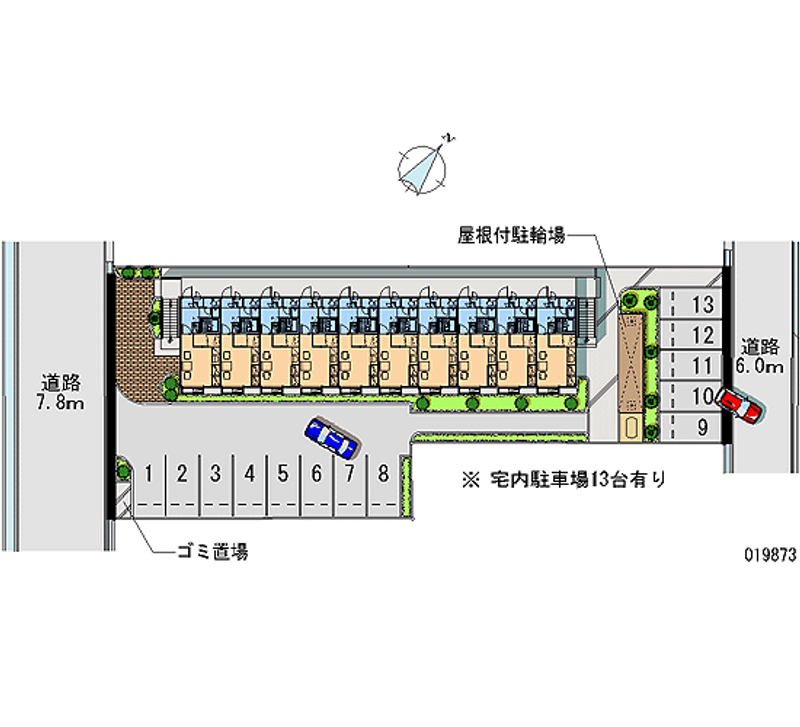 レオパレスやすらぎ 月極駐車場