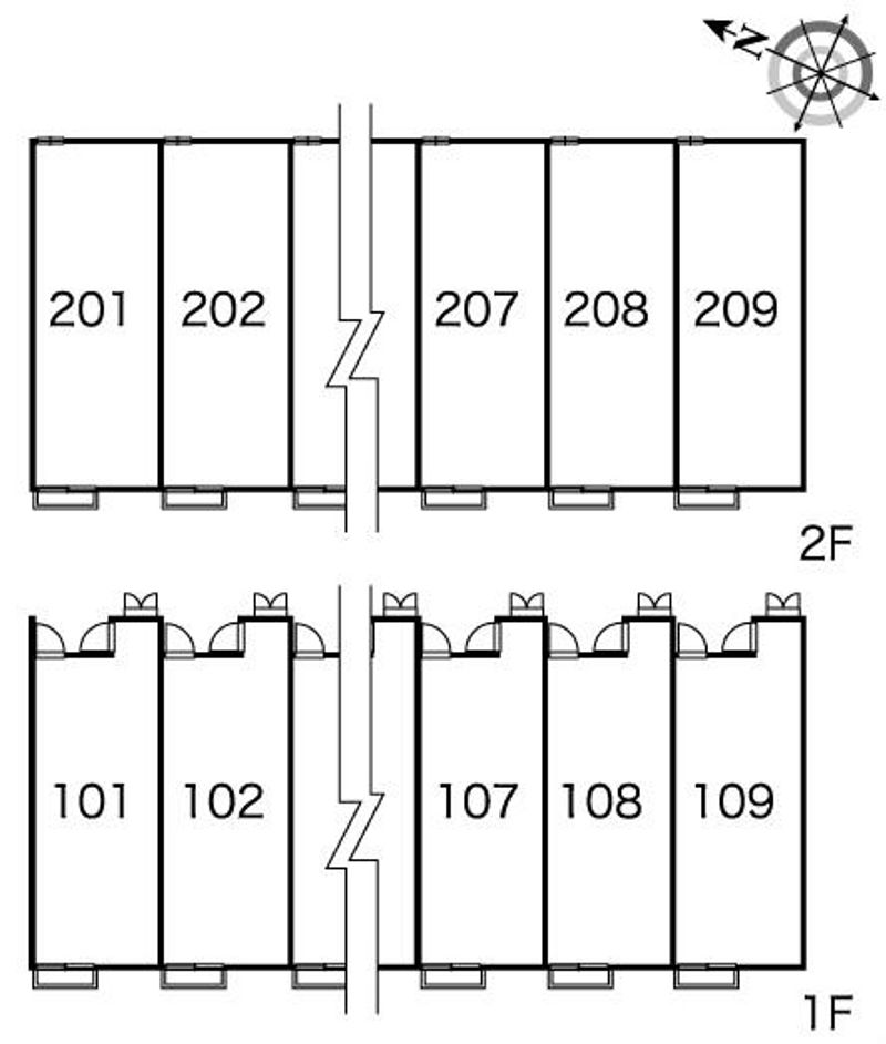レオパレスせのお 間取り配置図