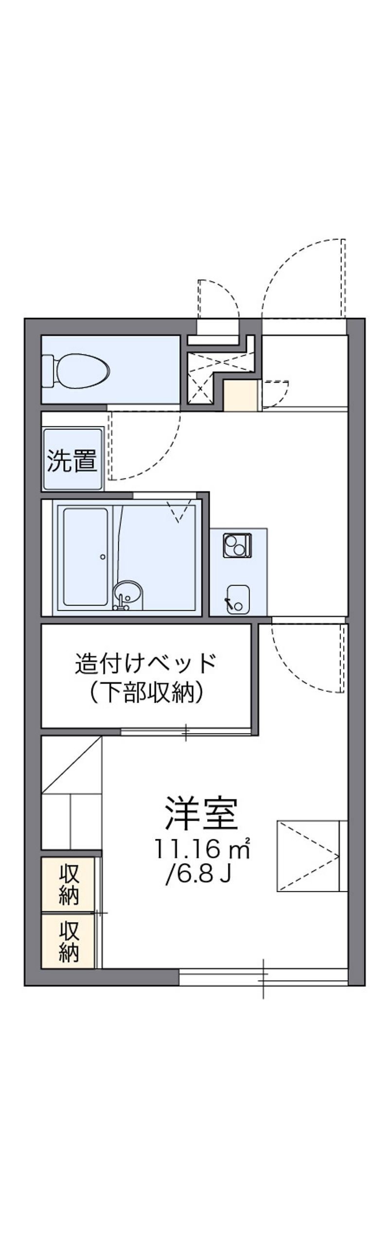 レオパレス山口駅前 間取図