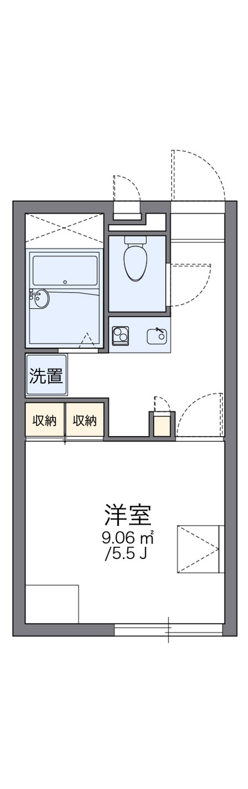 レオパレスＰａｒｋｓｉｄｅ橘 間取図