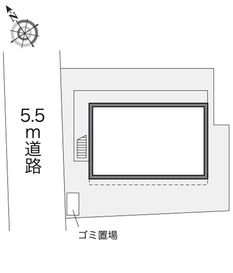 レオパレスメルベーユ湘南Ａ 配置図