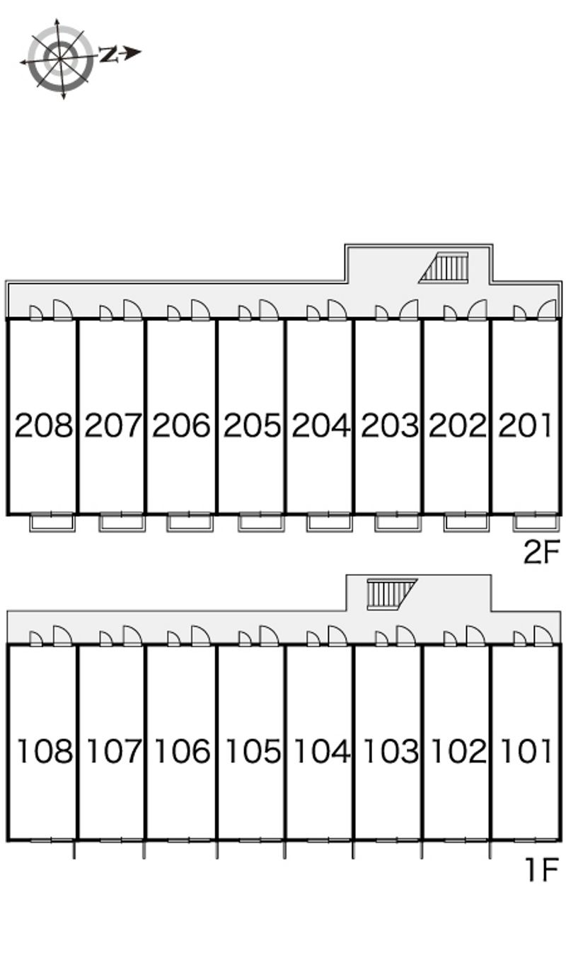 レオパレスみその 間取り配置図