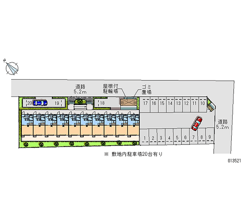 レオパレスまほろば 月極駐車場