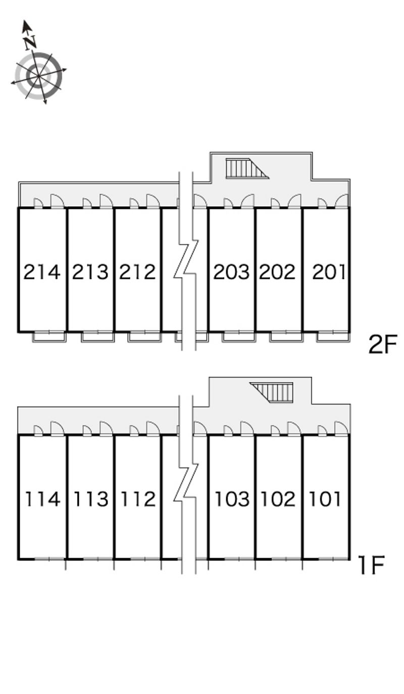 レオパレスＯＨＹＡＴＯ　Ⅰ 間取配置図