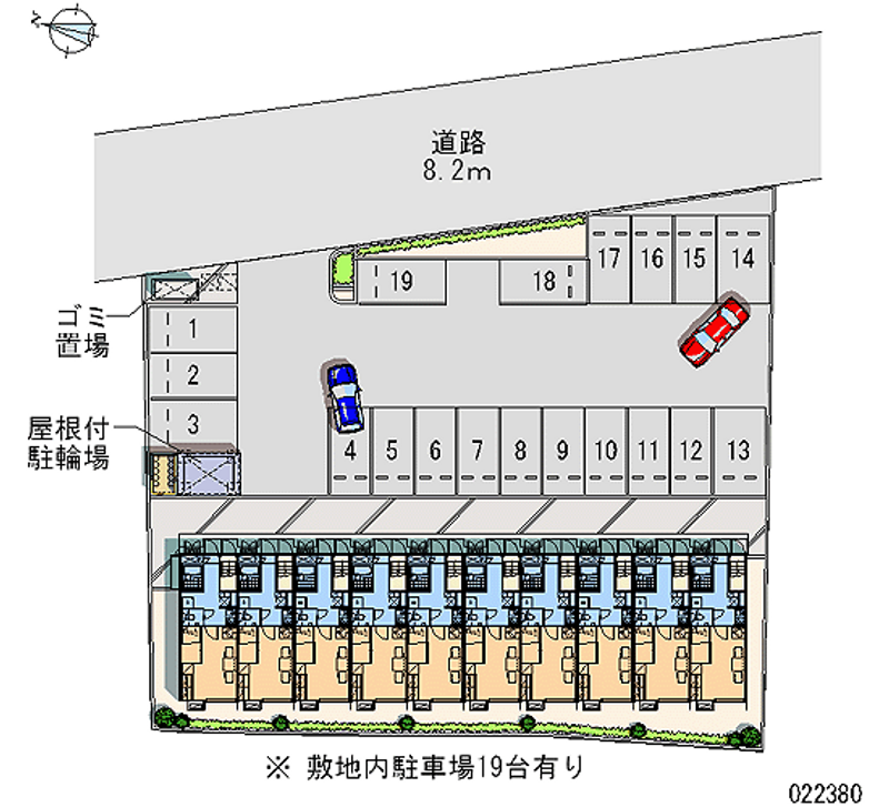 レオパレスＡＳＡＨＩ 月極駐車場