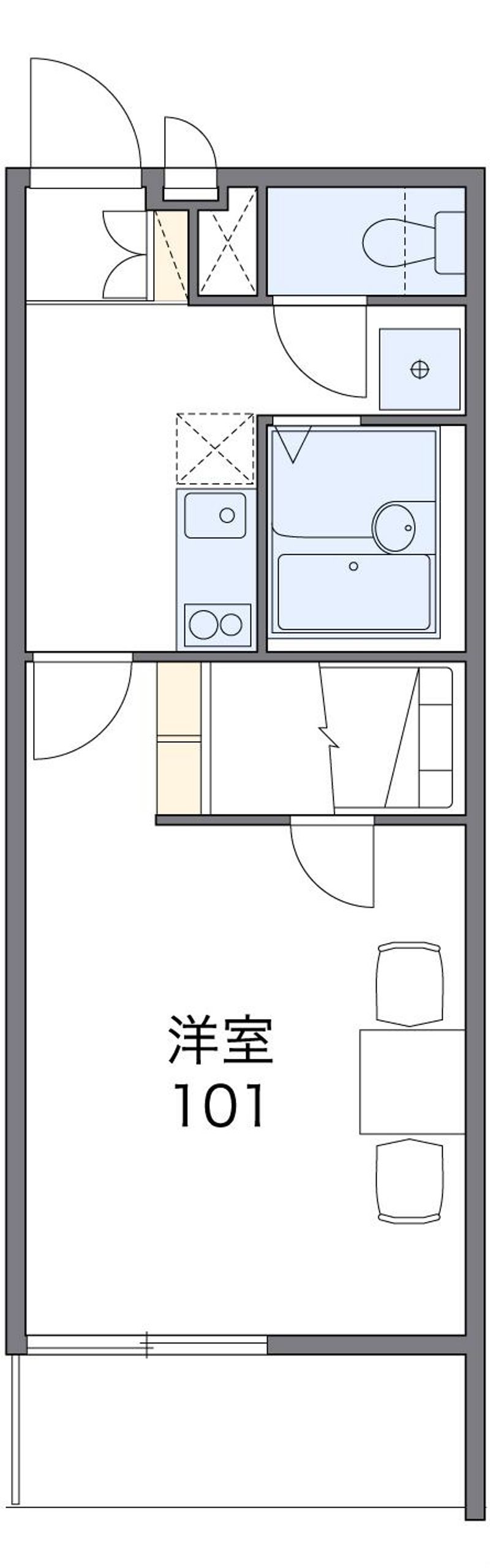 レオパレスサンレイクハーモニー 間取図