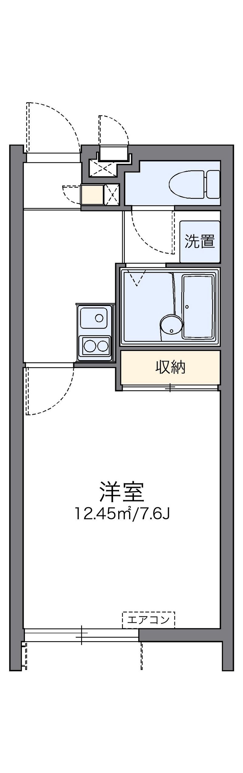 レオパレスイーグル大里 間取り