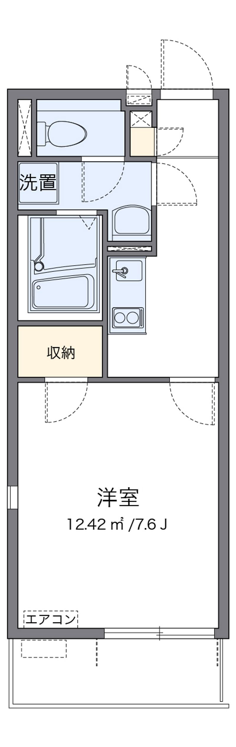 クレイノグラシアス　ワン 間取図