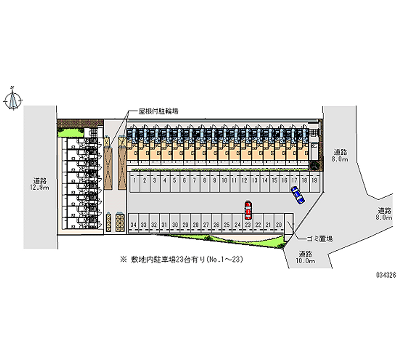 34326 Monthly parking lot