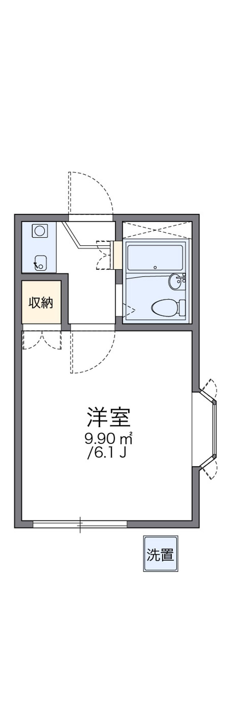 レオパレス芝町 間取図