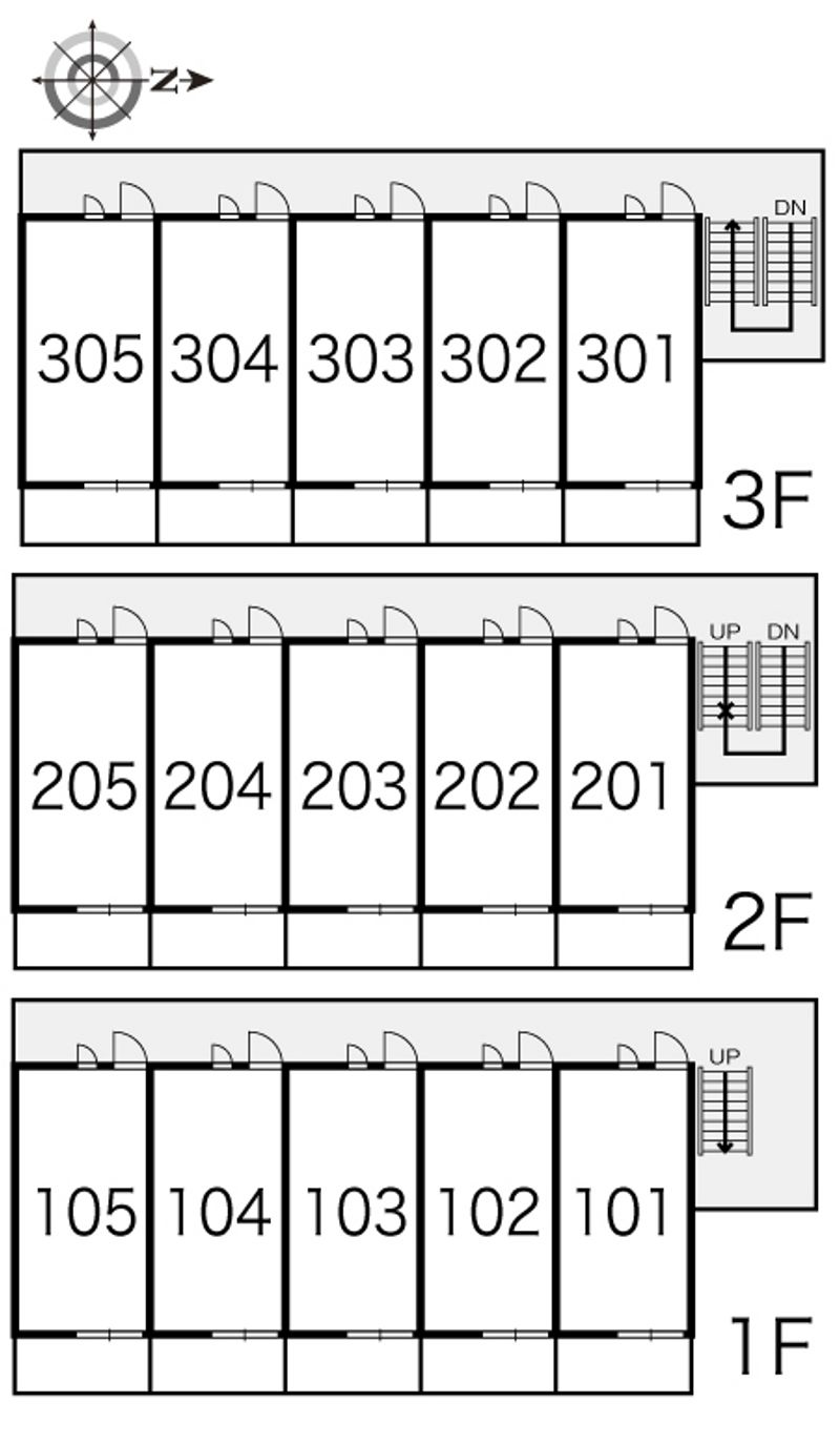 レオパレス西脇 間取配置図