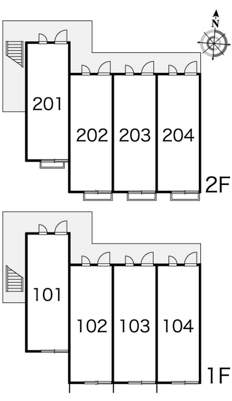 レオパレス寺山町 間取配置図