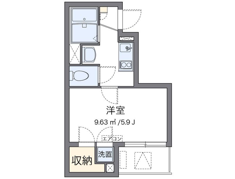 クレイノＫＯＭＯＨＡＮＡ 間取図