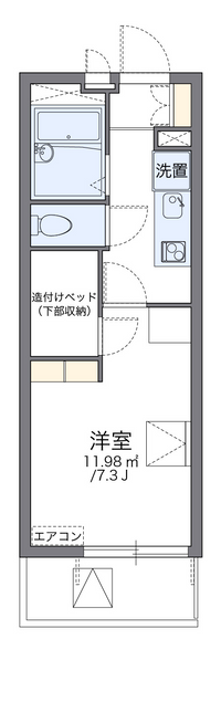 レオパレスツツミ館 間取り図