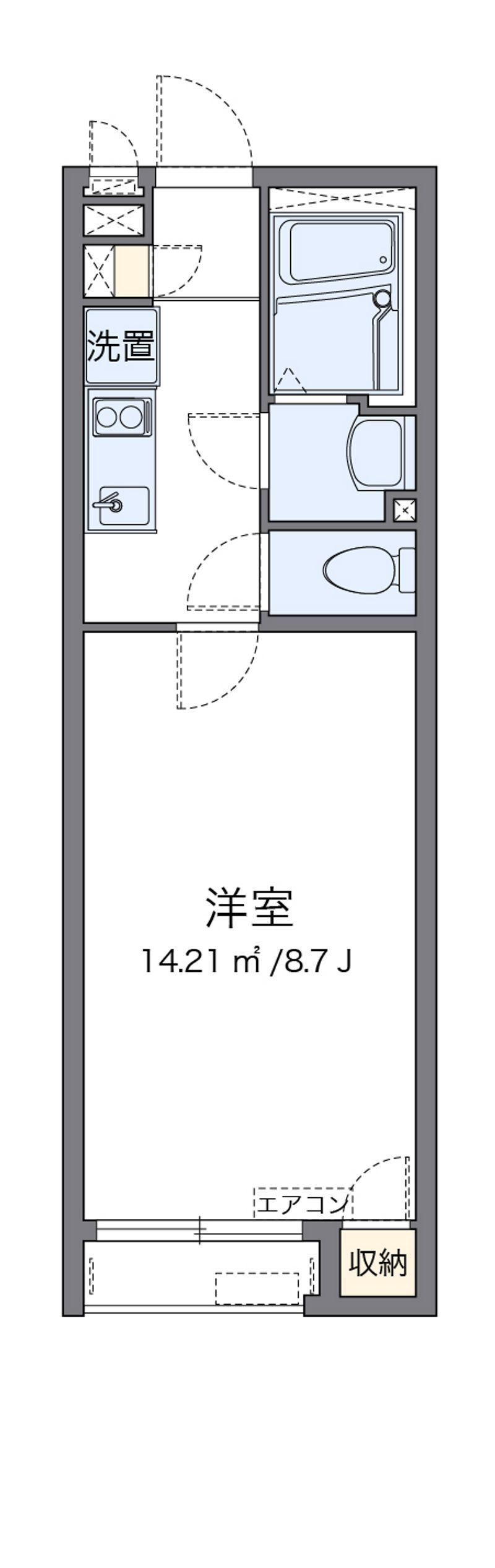 クレイノ新白河 間取り