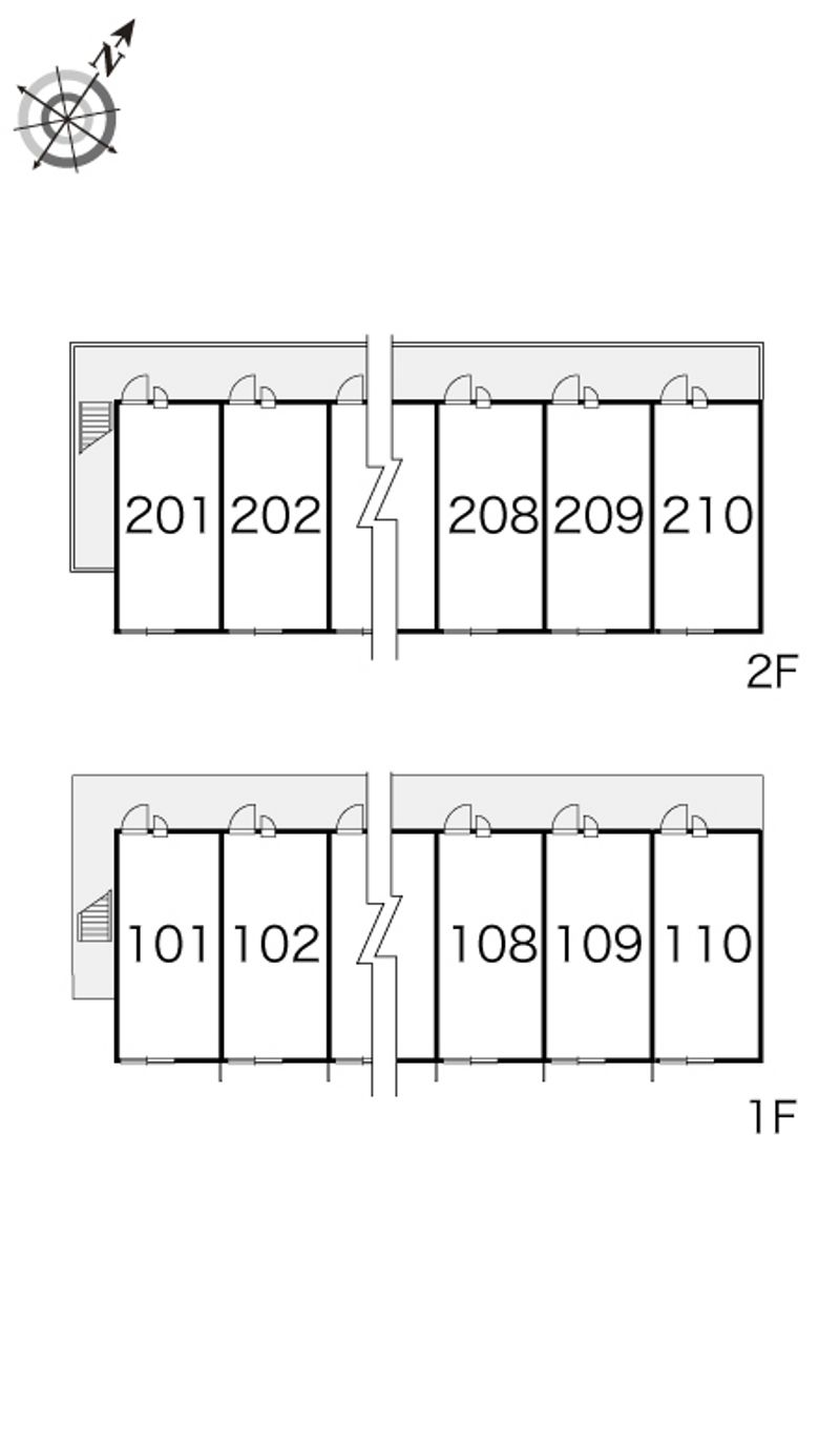 レオパレスあまがいと 間取配置図