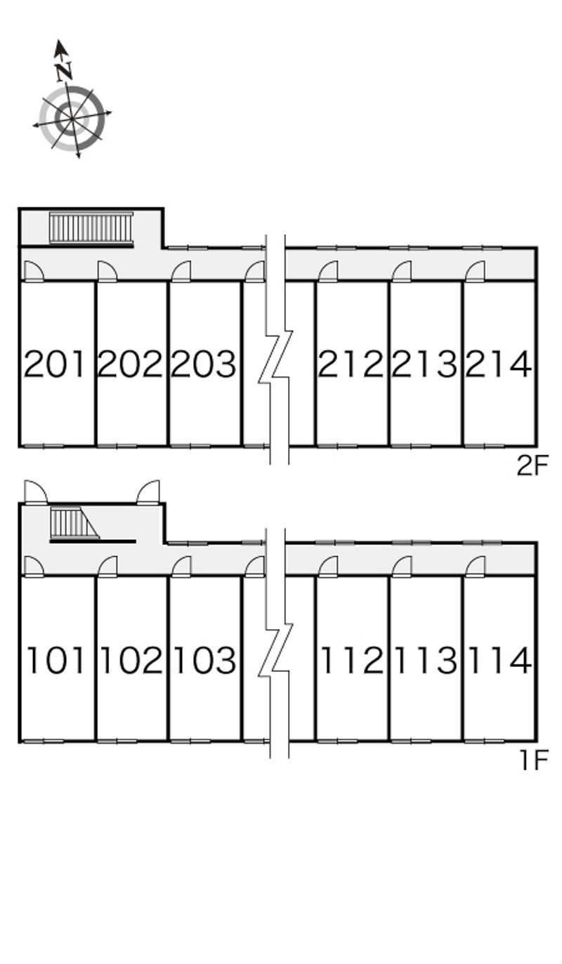 レオパレスアベニュー 間取配置図