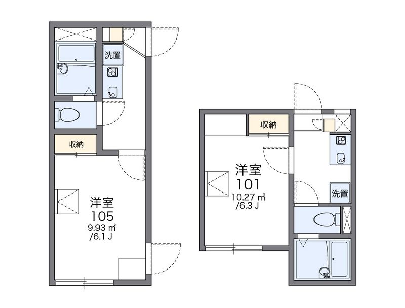 レオパレスはじめ 間取図