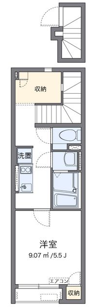 クレイノフレグラントオリーブ 間取り図