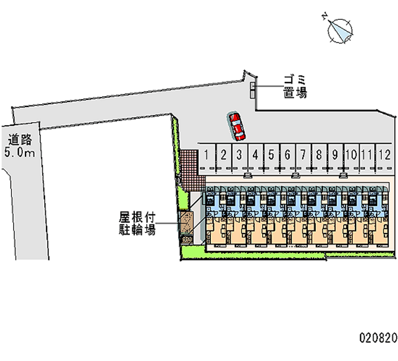 レオパレスフレア 月極駐車場