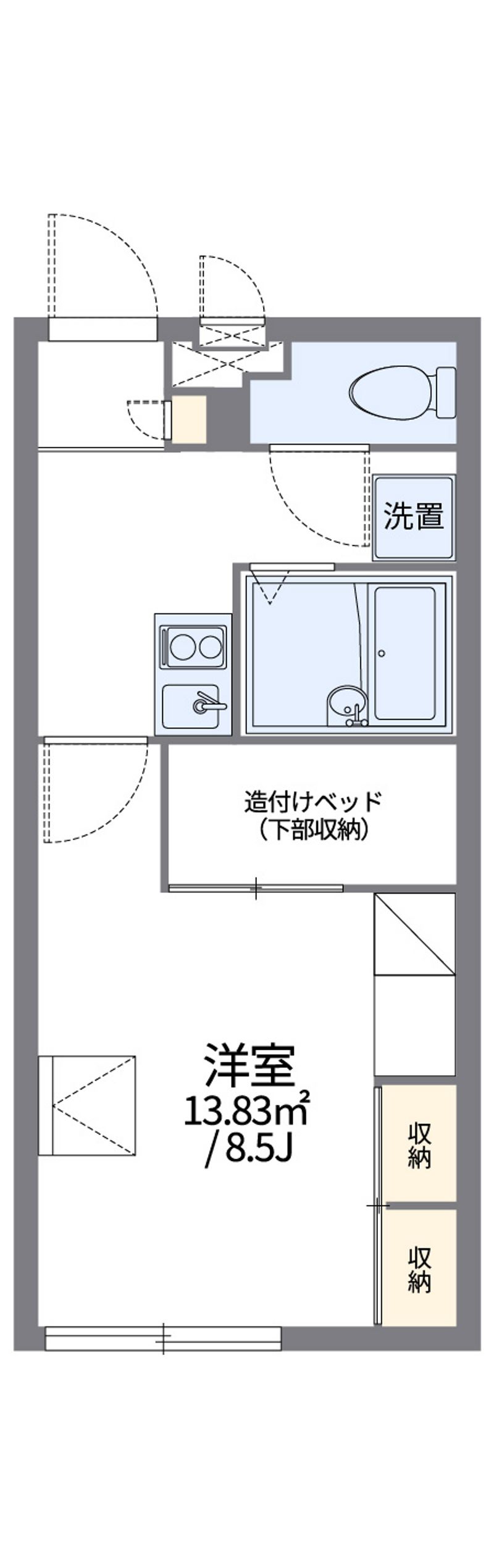 レオパレス伊佐 間取図
