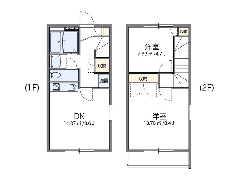 レオパレスニューケルビン４ 間取図