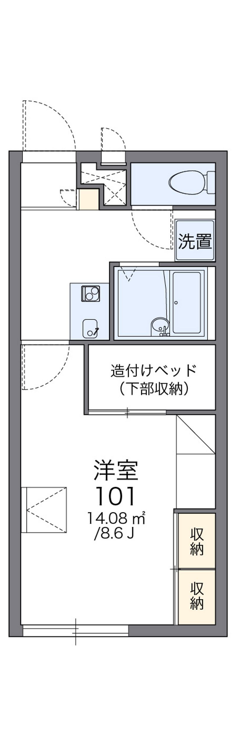 レオパレス伊部 間取図