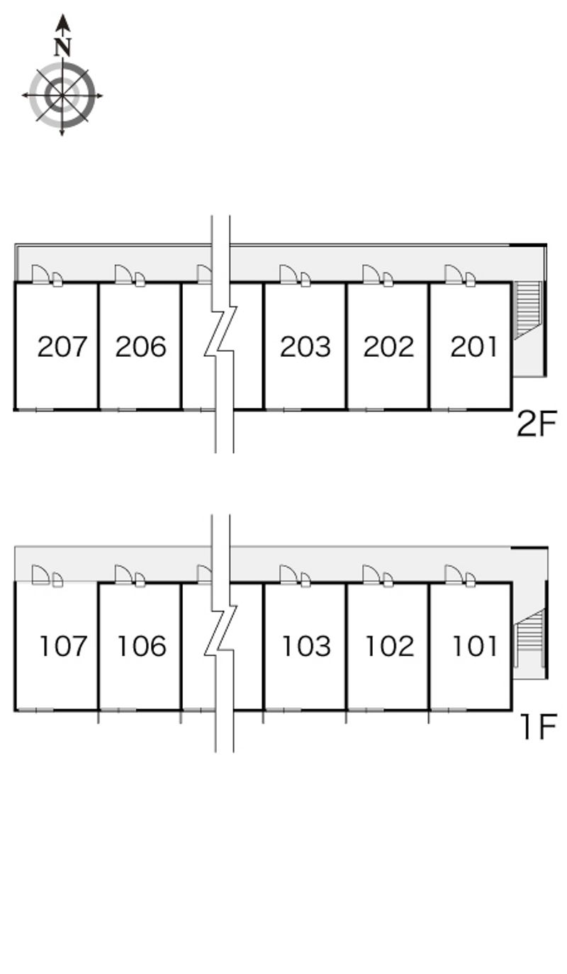 レオパレスカンタービレα 間取配置図