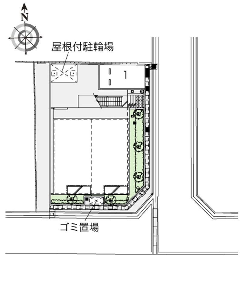 レオパレスあきつ 配置図