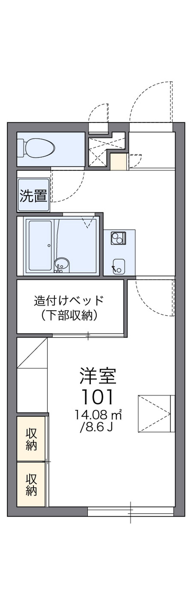 レオパレス虹 間取図