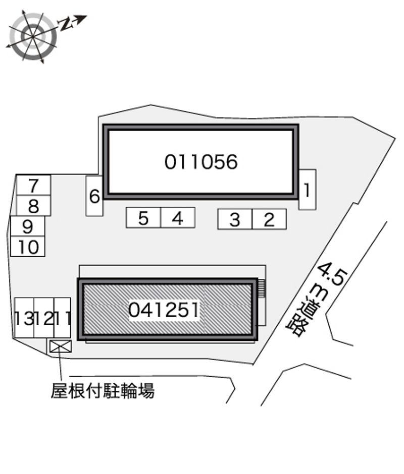 レオパレス輝跡 配置図