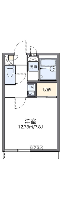 レオパレスコンセール花園 間取り図