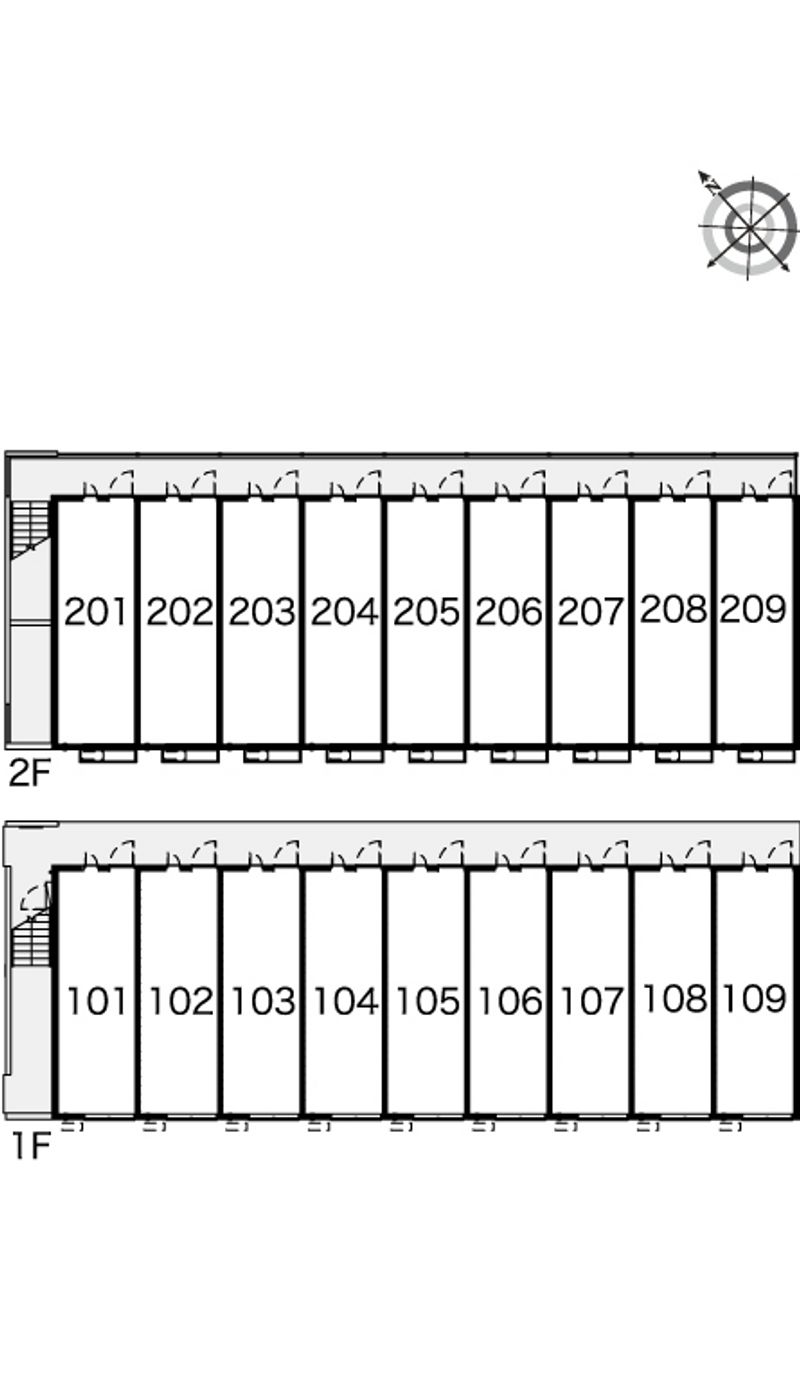 レオパレスドマーニ　サルーテ 間取配置図