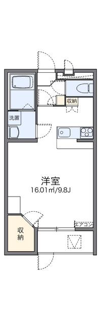 レオパレス我孫子 間取り図