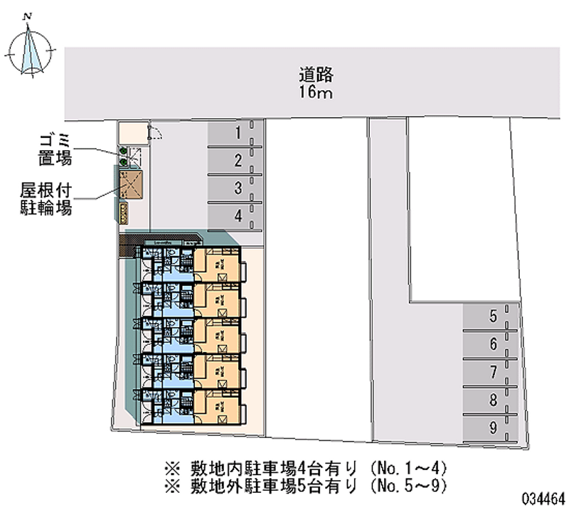 レオパレススパイラル 月極駐車場